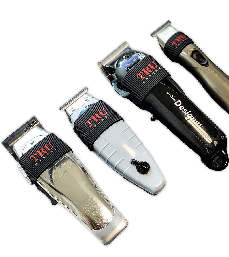 TRU BARBER clipper bands 4 PCS, clipper sleeve for barbers, clipper sleeve for barber tools, non slip, heat resistant (Black) - Image 5